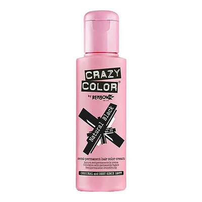 Vopsea semi-permanentă păr, Crazy Color, Nº 32, negru, 100 ml