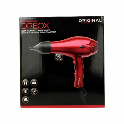Uscător de păr, Sinelco France, Original Dreox, roșu