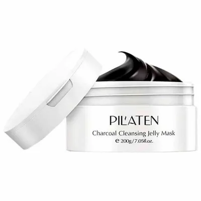 Mască facială, Pilaten, Jelly, cărbune, 200 ml