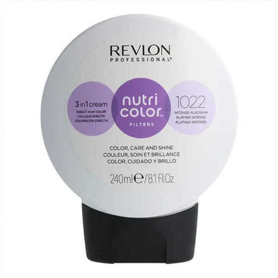 Vopsea permanentă păr, Revlon, Nutri Color 1022, platina, 240 ml