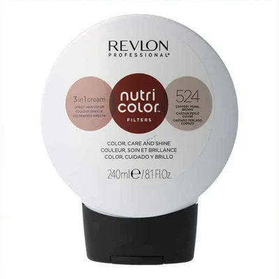 Vopsea permanentă păr Revlon Nutri Color 524 Castaniu Cupru 240 ml