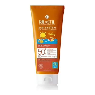 Laptele de protecție solară, Rilastil, Sun System, SPF 50+, copii, 200 ml