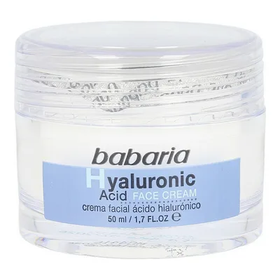 Cremă față hidratantă, Babaria, acid hialuronic, 50 ml
