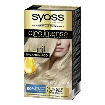 Vopsea permanentă, Syoss, Olio Intense, blond înghețat