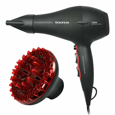 Uscător de păr Taurus FASH.INFRARED, negru/roșu, 2200 W