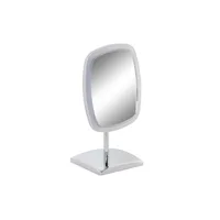 Oglindă de mărire LED, DKD Home Decor, argintiu, metal