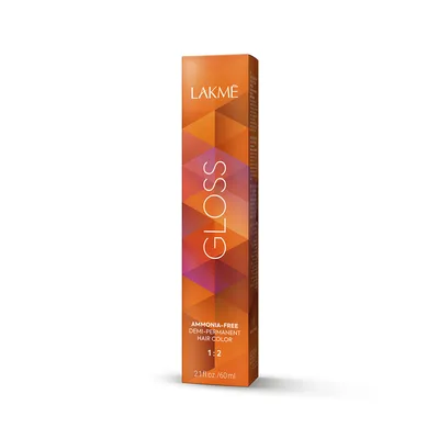 Vopsea permanentă, Lakmé, Gloss Nº 8/34, 60 ml, culoare maro auriu