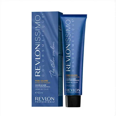 Vopsea permanentă, Revlon, Revlonissimo Colorsmetique Pure 0.11, gri, 60 ml