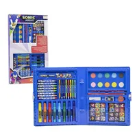 Set colorare, Otterbox, Sonic Prime, albastru deschis, lemn, creativ