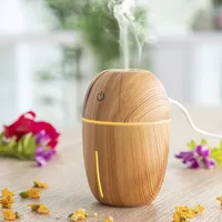Umidificator Mini, InnovaGoods, 180 ml, lemn