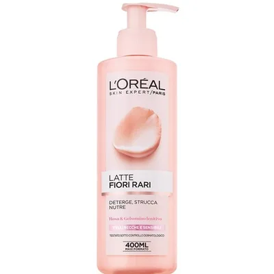 Demachiant lapte, L'Oreal, Fiori Rari, ten uscat, 400 mL