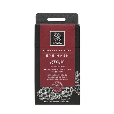 Mască facială, Apivita, anti-rid, struguri, 8ml, set 2 bucăți