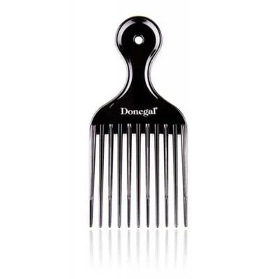 Pieptene păr afro, Donegal, model 1513, plastic negru