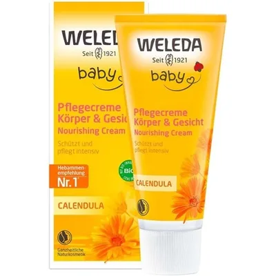 Cremă pentru față și corp, Weleda, Calendula, alb, 75 ml