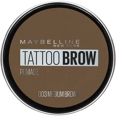 Pomadă sprâncene, Maybelline, Tattoo Brow, maro mediu