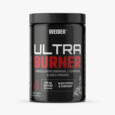 Capsule ardere grăsimi, WEIDER Ultra Burner, extract plante, 120 capsule
