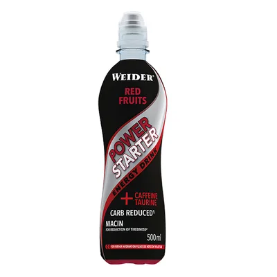 Băutură energizantă Weider, Power Starter, 500 ml, roșu