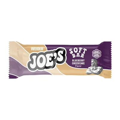 Baton proteic, WEIDER Joe’s Soft Bar, 50g, gust blueberry-cheesecake
