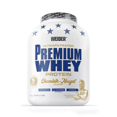 Izolat proteic din zer, Weider, Premium Whey, 2,3 kg, chocolate-nougat