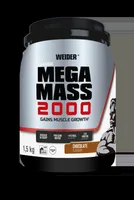 Pudră proteică, WEIDER, Super Mega Mass 2000, cremă de vanilie, 1,5 kg