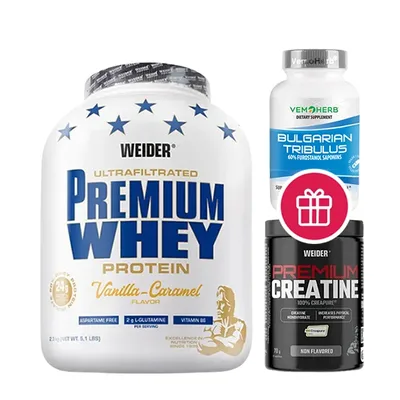 Izolat proteic din zer, Weider Premium Whey, 2,3 kg, strawberry-cream