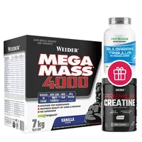 Supliment nutritiv, Weider, Mega Mass 4000, ciocolată, 7 kg