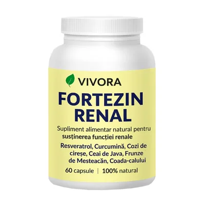 Fortezin Renal – capsule create pentru a sprijini rinichii și întregul aparat urinar – 60 cps