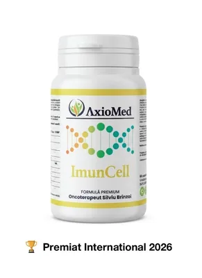 AxioMed ImunCell – formulă imunomodulatoare sub forma de capsule cu 10 compuși bioactivi standardizați – 120 cps