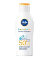 Nivea Sun Kids Sensitive Protect &amp; Care - lotiune de protectie solara pentru copii cu SPF 50+ - 200 ml