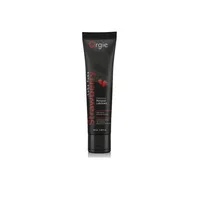 Lubrifiant pe baza de apa, Orgie, esenta si aroma de capsuni, 100ml