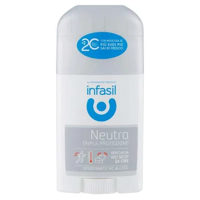 Deodorant stick, Infasil, Neutro Triple Protection, 40ml