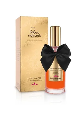Ulei masaj, Bijoux Indiscrets, căpșuni, 100ml