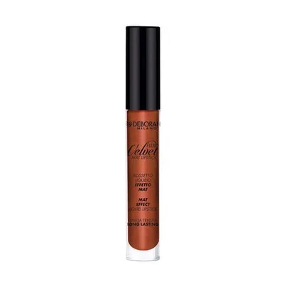 Lichid buze, Deborah Milano, Velvet Fluid Mat Lipstick 53, maro, 4.2 ml