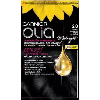 Vopsea par permanenta, Garnier Olia, Negru Diamant 2.0