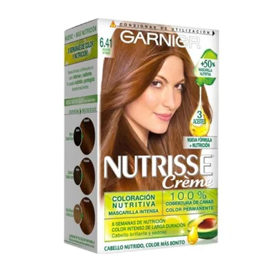 Vopsea de păr, Garnier Nutrisse Crème, intens maro