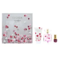 Set Cadou Parfum Escada Celebrate N.O.W., Loțiune Corporală, Lac de Unghii, 50ml + 75ml + 12ml