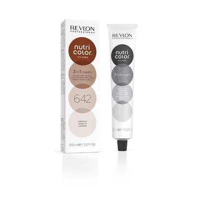 Cremă colorantă păr, Revlon, Nutri Color Cream, Castaniu, 100ml