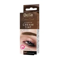 Vopsea sprancene, Delia Cosmetics, maro inchis, consistenta cremoasa