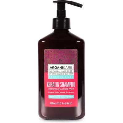 Șampon, Arganicare, Keratin, 400ml, fără clorură de sodiu