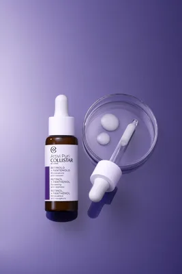 Soluție demachiantă, Collistar, Attivi Puri Retinol + Panthenol Drops, 30ml