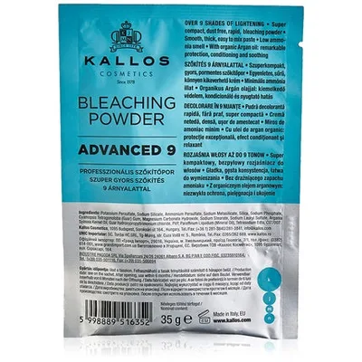 Pudră decolorantă, Kallos, Kjmn Advanced 9, 35g