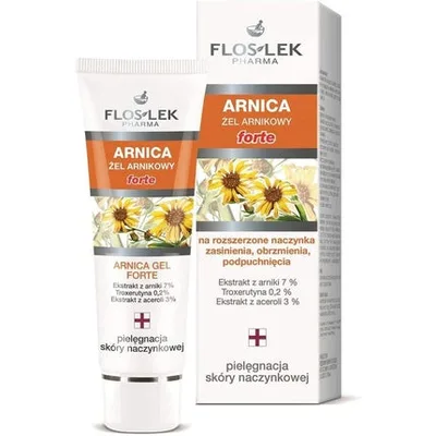 Gel Floslek, arnica, pentru capilare dilatate, 50 ml