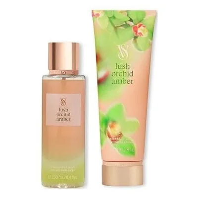 Set body spray si lotiune, Victoria's Secret, Lush Orchid Amber, 250ml