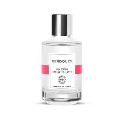 Berdoues Rose & Litchi Eau de Toilette, Parfum feminin cu arome florale și fructate, 100 ml
