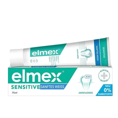 Pastă de dinți, Elmex, Sensitive Gentle White, 75ml