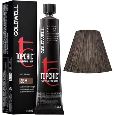 Vopsea de păr, Goldwell, Topchic Cool Browns 6MB, 60ml