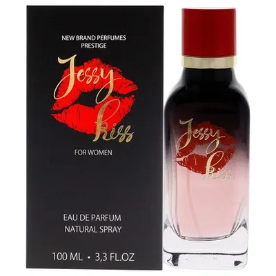 Jessy Kiss Women Eau de Parfum, 100ml, cutie neagră cu buze roșii