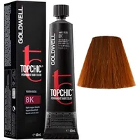 Vopsea de păr permanentă, Goldwell, Top Chic 8K Blond Arămiu Deschis