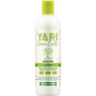 Condiționator fără clătire Yari Green Curls Ultra Hydrating Leave-in Conditioner, alb, capac verde