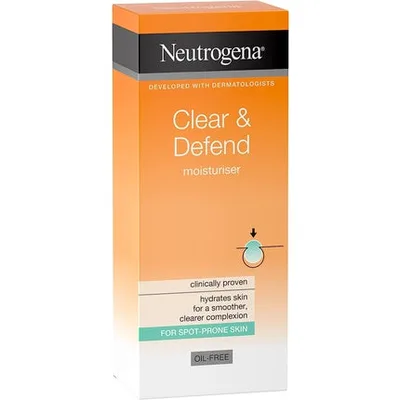 Cremă hidratantă Neutrogena Clear and Defend, 50ml, protecție UV